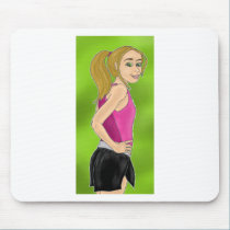 Runner Chick mousepads
