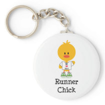 Runner Chick Peace Love 13.1 Key Chain keychains
