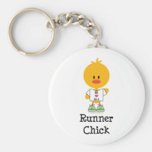Runner Chick Peace Love 13.1 Key Chain