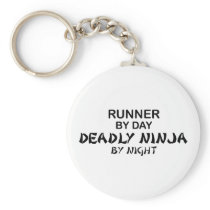 Runner Deadly Ninja by Night Keychain