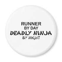 Runner Deadly Ninja by Night Fridge Magnet