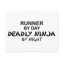 Runner Deadly Ninja by Night Postcard
