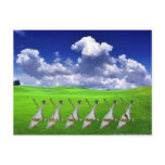 Runner duck army postcards