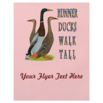 Runner Ducks Walk Tall Full Color Flyer