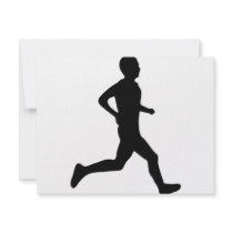 runner icon invitations