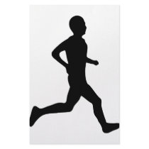 runner icon personalized stationery