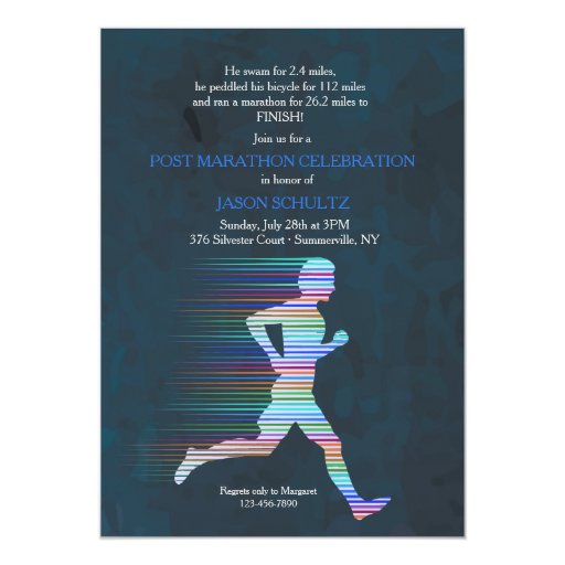 Runner Invitation Zazzle