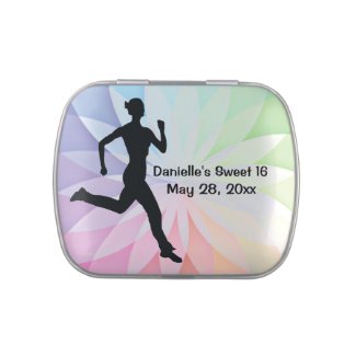 Runner Jogger Design Party Favor Jelly Belly Tins