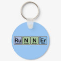 Runner made of Elements keychains by MadeOfElements Runner made of Elements keychains