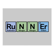 Runner made of Elements Postcard
