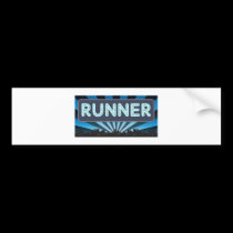 Runner Marquee bumper stickers