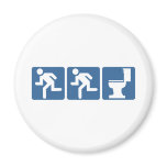 Runner-Runner Flush Refrigerator Magnets