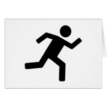 Runner - running greeting card