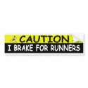 RUNNERS bumper stickers