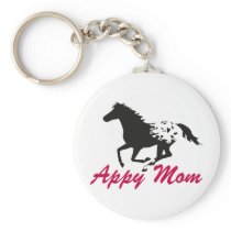 Running Appaloosa Appy Mom Keychain
