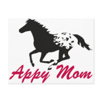 Running Appaloosa Appy Mom Post Cards