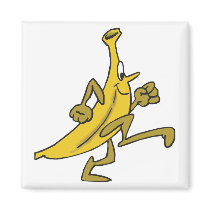running banana fridge magnet