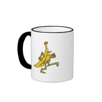 running banana coffee mugs