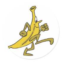 running banana sticker