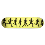 Running Cartoon Art Skateboard