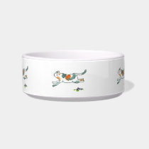 Running Cat Kitty Food Bowl pet bowls