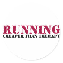 Running - Cheaper than therapy Sticker
