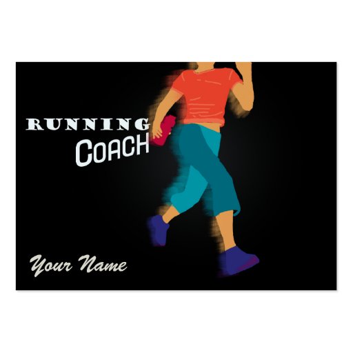 Running Coach - Business-, Schedule Card Business Cards (front side)