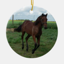 Running Colt Christmas Tree Ornaments