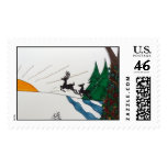 Running Deer postage