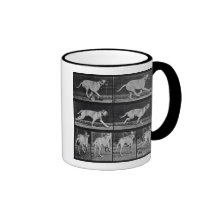 Running Dog, plate 707 from 'Animal Locomotion', 1 Coffee Mugs