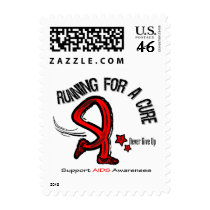 Running For A Cure AIDS Stamp