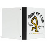 Running For A Cure Appendix Cancer Vinyl Binder