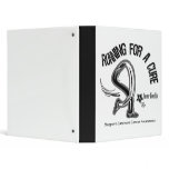 Running For A Cure Carcinoid Cancer Vinyl Binders