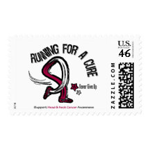 Running For A Cure Head and Neck Cancer Stamp