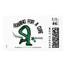 Running For A Cure Liver Cancer Stamp