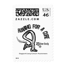 Running For A Cure Lung Cancer Postage