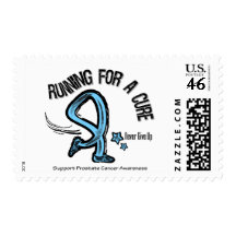 Running For A Cure Prostate Cancer Stamp