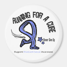 Running For A Cure Stomach Cancer Magnets