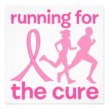 Running For The Cure Custom Invitations
