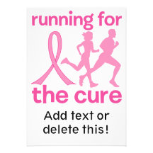 Running For The Cure Custom Invites