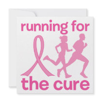 Running For The Cure Custom Invitations