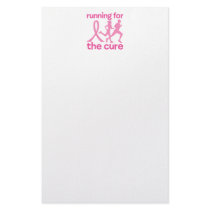 Running For The Cure Personalized Stationery