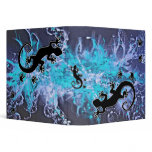 Running Gecko | splattergrunge blue binders