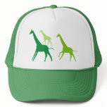 Running Giraffes (Green) hats