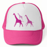 Running Giraffes (Purple) Mesh Hat