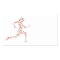 Running girl business cards