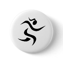 running Girl Pins