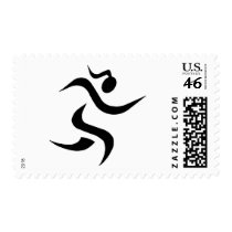 running Girl Postage