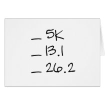 Running Goal Checklist Horizontal Card