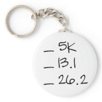Running Goal Checklist Keychain